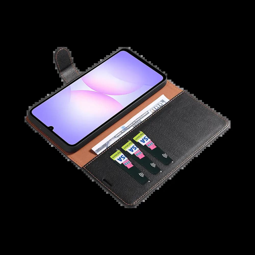 Housse folio anti-RFID Samsung Galaxy A07 4G – PROTECT IP011 Noir - Vue 9