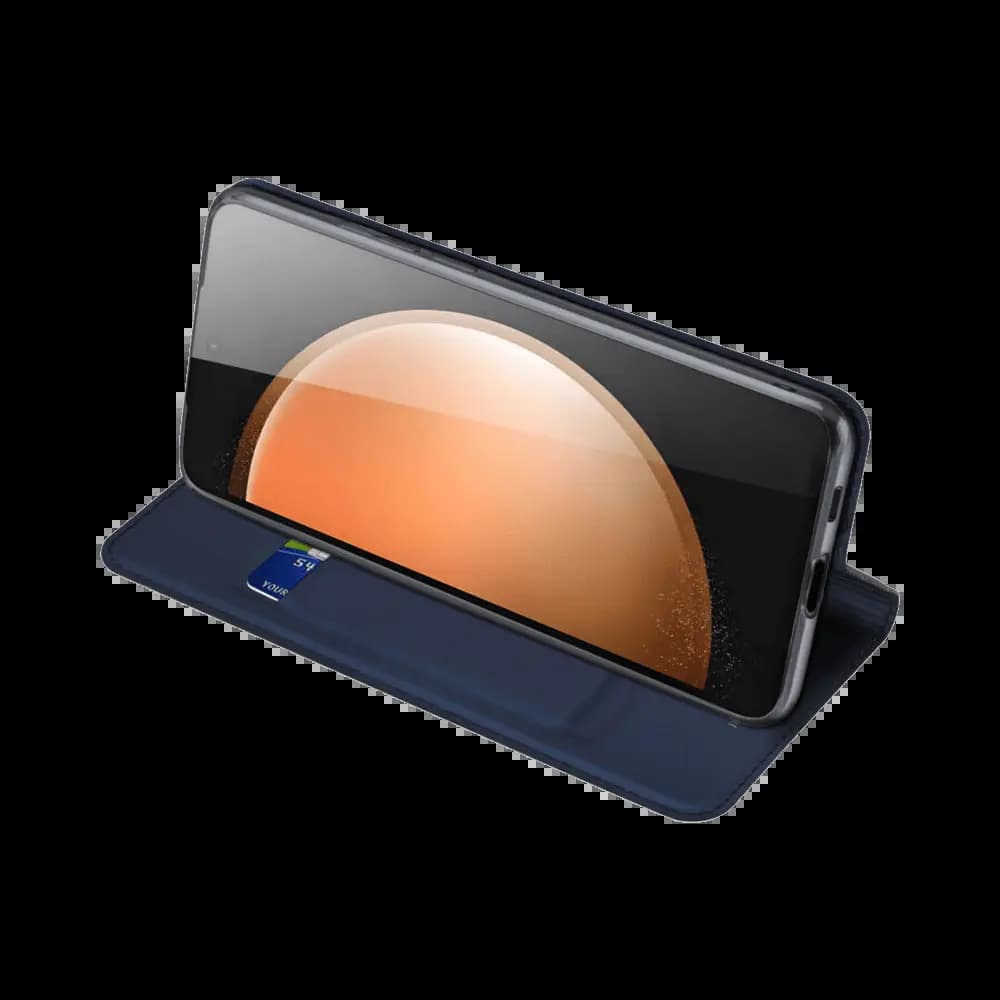 Housse folio Samsung Galaxy S25 FE porte-carte – Dux Ducis Skin Pro Noir - Vue 24