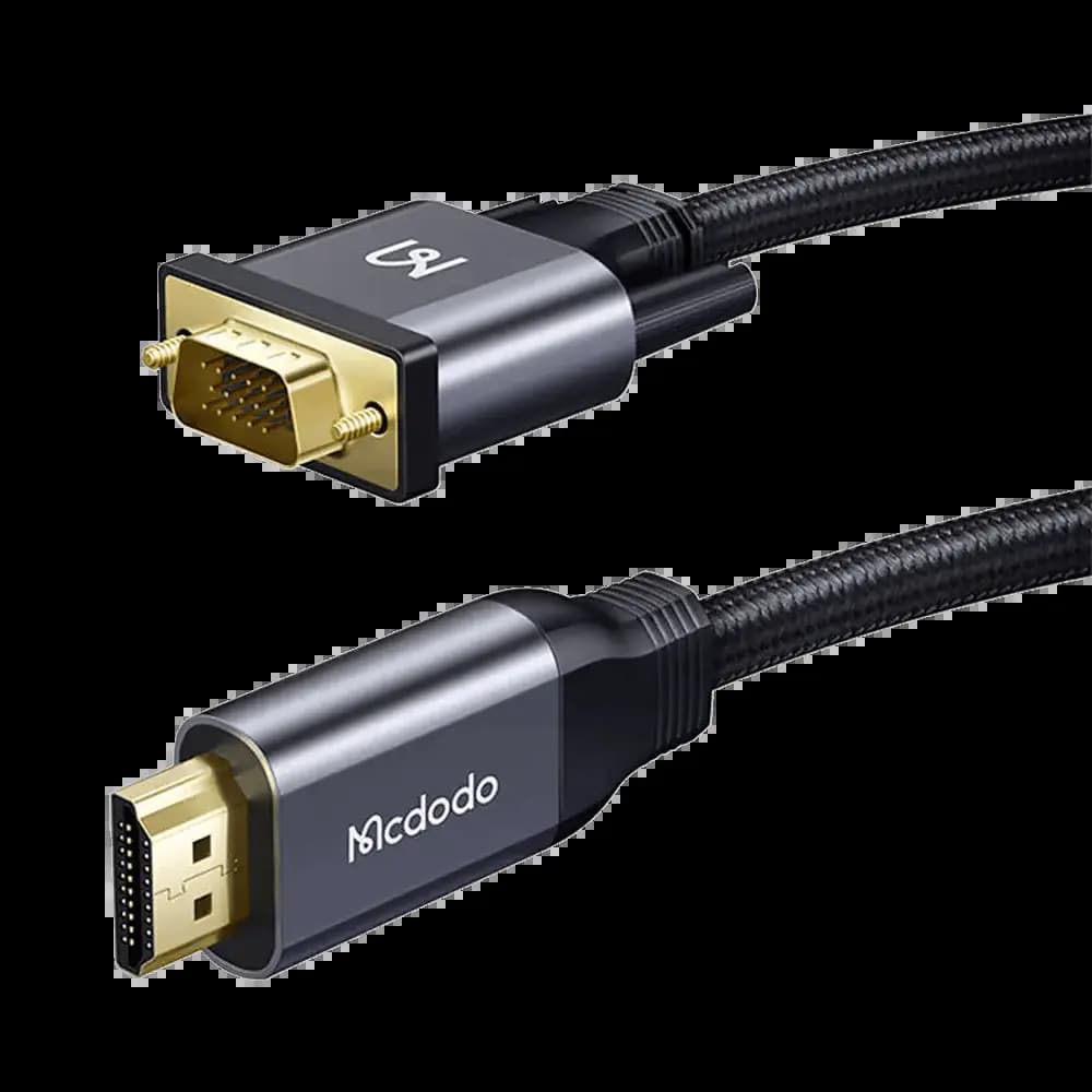 Câble HDMI vers VGA 1080p unidirectionnel (2m) – Mcdodo CA-7770 Noir - Vue 5