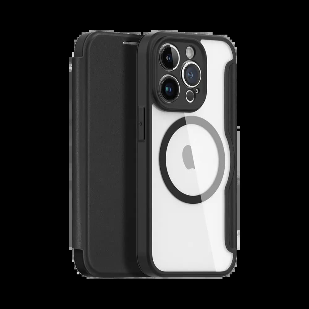 Housse folio MagSafe iPhone 14 Pro Max – Dux Ducis Skin X Pro Noir - Vue 4