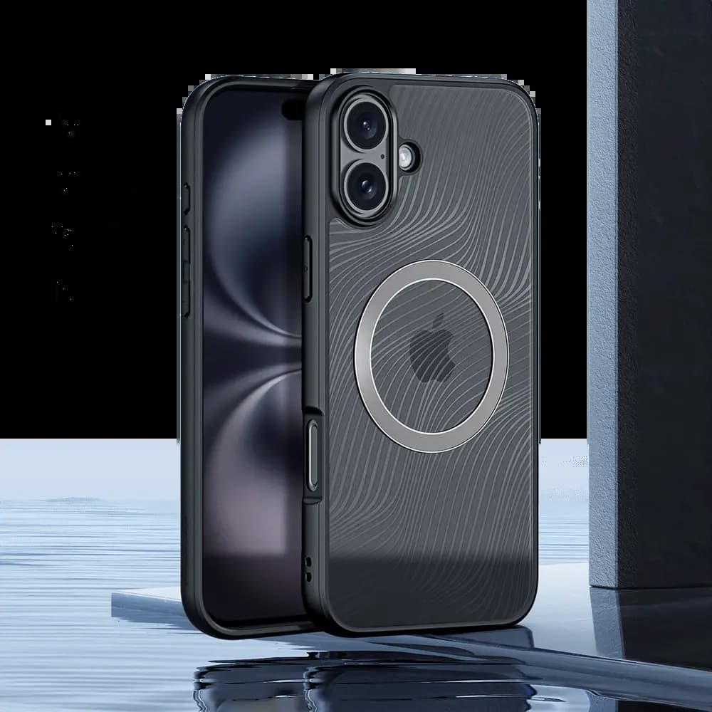 Coque anti-chocs finition mate – iPhone 16 – Dux Ducis Aimo Noir - Vue 5