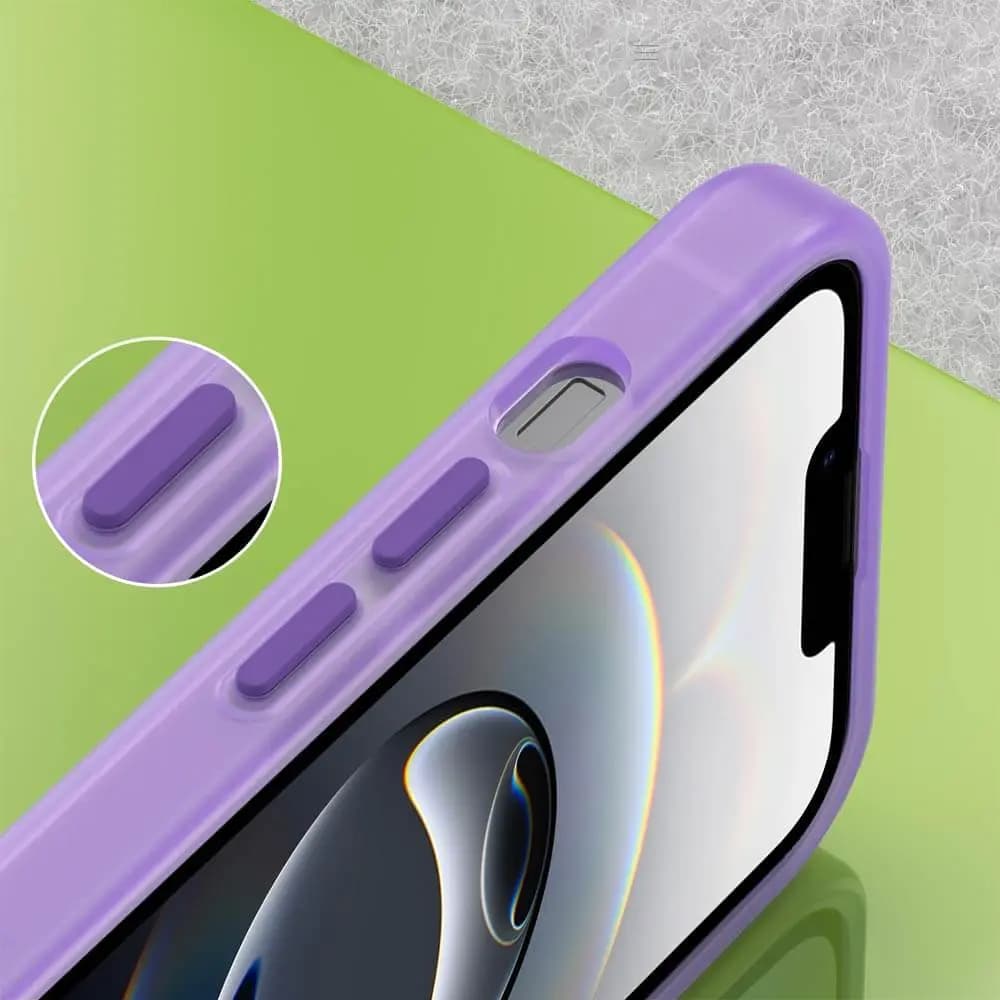 Coque MagSafe iPhone 16e / iPhone 17e bi-matière – PROTECT MF-006 Violet Foncé  - Vue 7