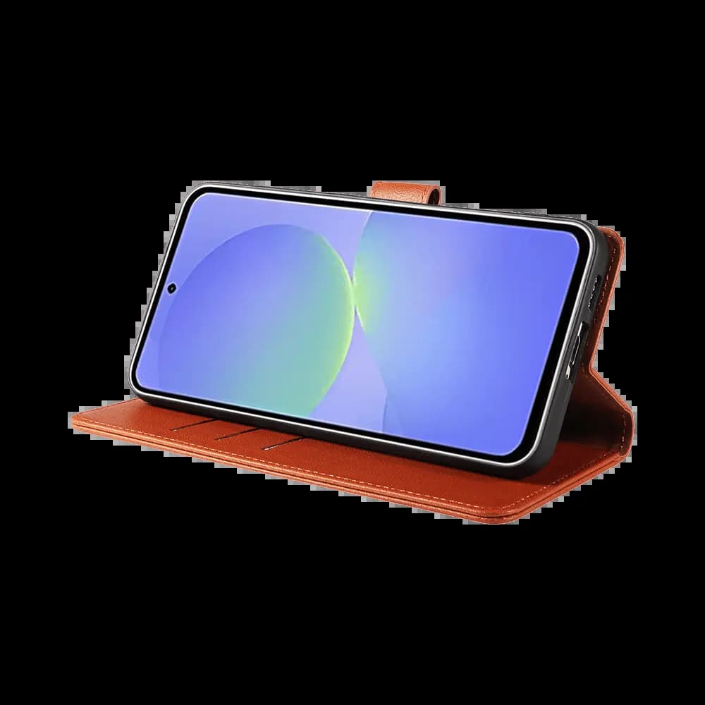 Housse folio anti-RFID Samsung Galaxy A37 5G – PROTECT IP011 Marron - Vue 17