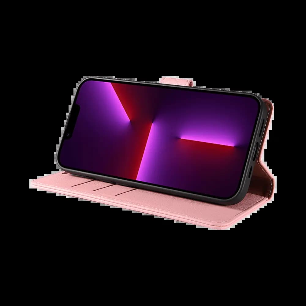 Housse folio anti-RFID iPhone 12 Pro Max – PROTECT IP011 Rose - Vue 13