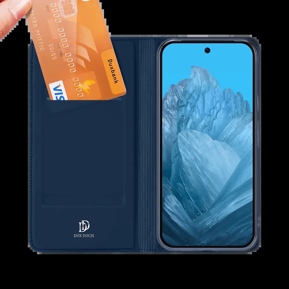 Housse folio Google Pixel 9 Pro XL porte-carte – Dux Ducis Skin Pro Noir - Vue 3