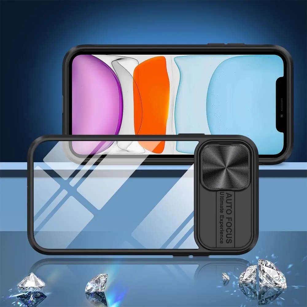 Coque avec cache caméra iPhone 11 – PROTECT IE027 Noir - Vue 5
