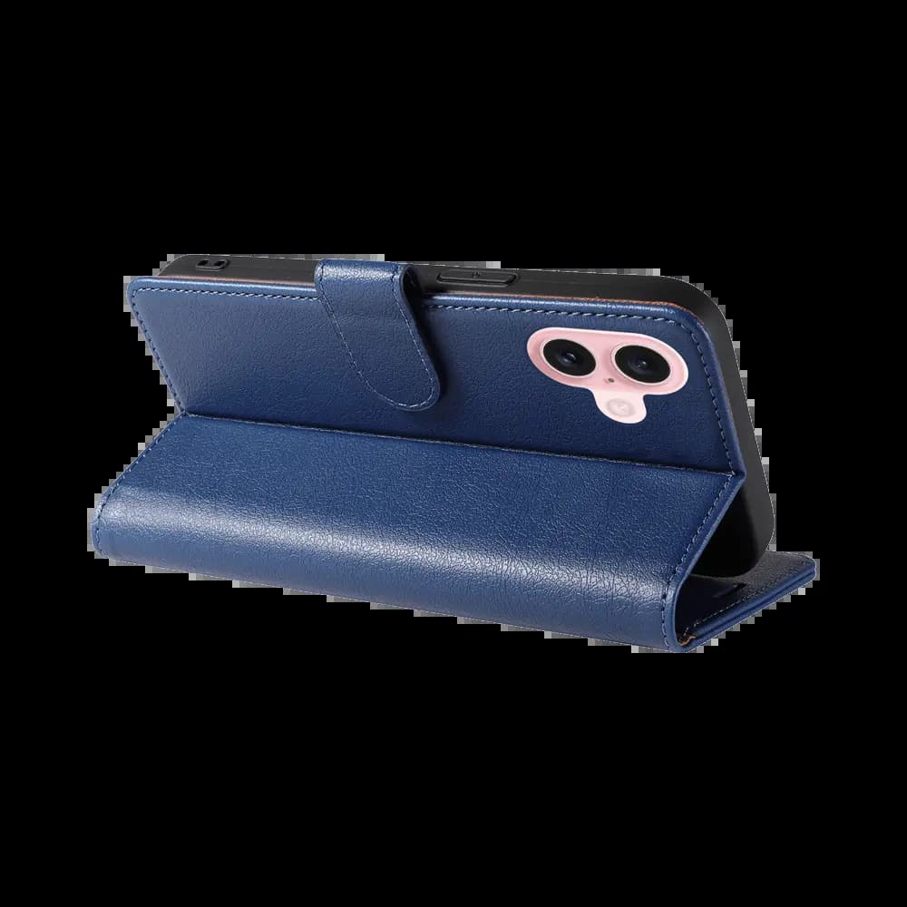 Housse folio anti-RFID iPhone 16 – PROTECT IP011 Bleu Marine - Vue 4
