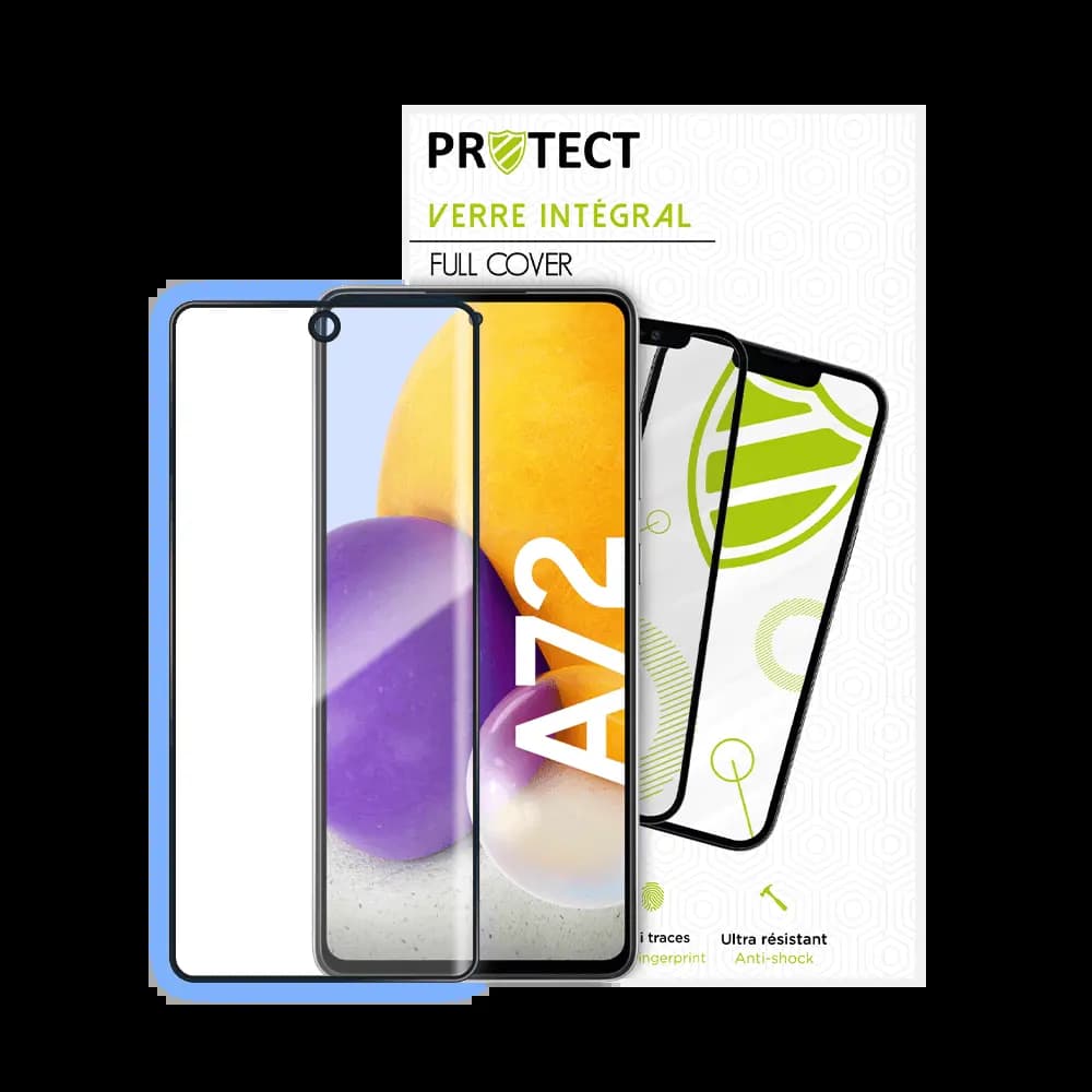 Verre trempé intégral 5D 9H – protection écran compatible Samsung Galaxy A72 – PROTECT Noir - Vue 24