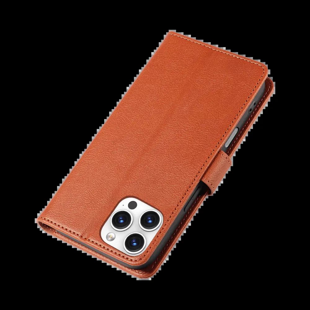 Housse folio anti-RFID iPhone 16 Pro Max – PROTECT IP011 Marron - Vue 36