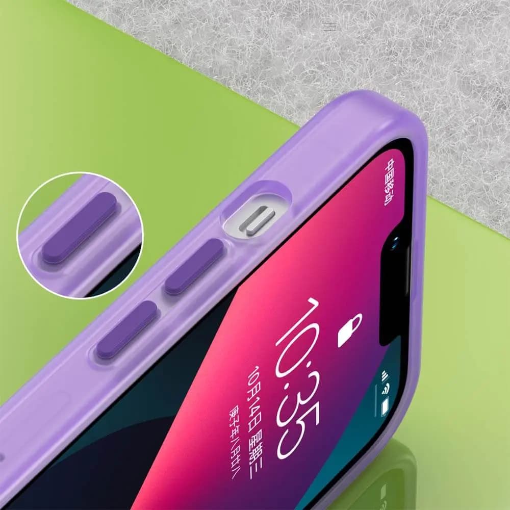 Coque MagSafe bi-matière – iPhone 13 – PROTECT MF-006 Violet Foncé - Vue 7