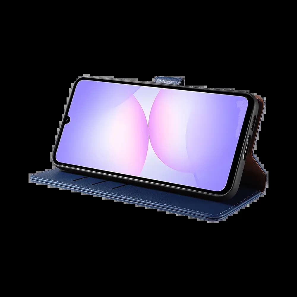 Housse folio anti-RFID Samsung Galaxy A07 4G – PROTECT IP011 Bleu Marine - Vue 17