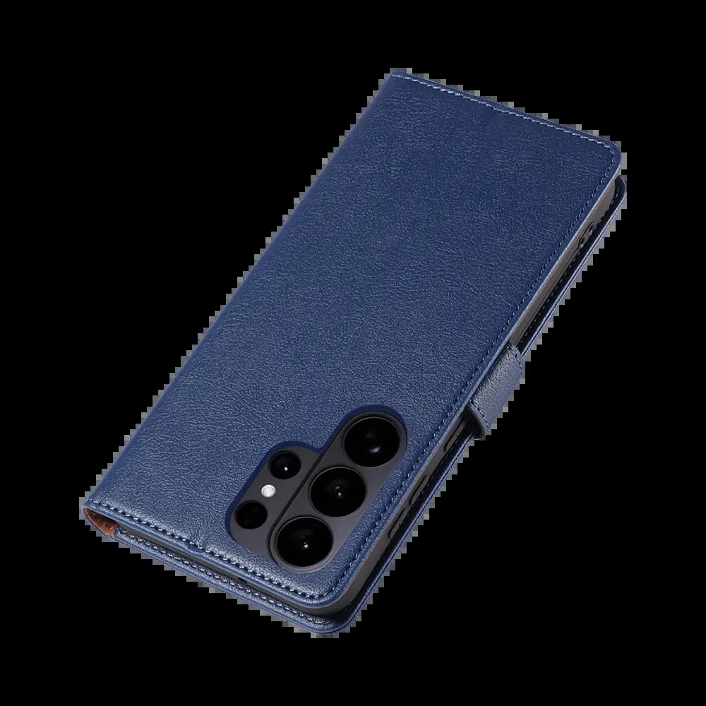 Housse folio anti-RFID Samsung Galaxy S26 Ultra – PROTECT IP011 Bleu Marine - Vue 48