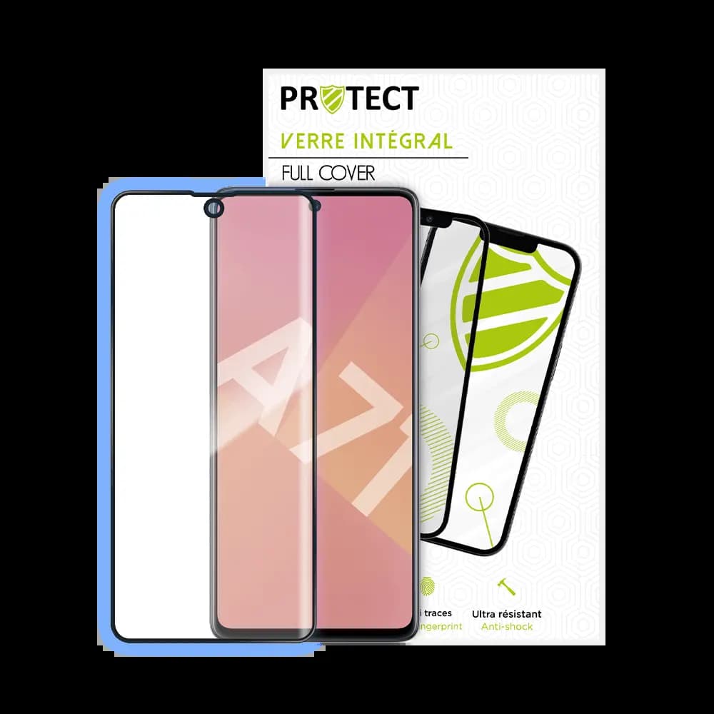 Verre trempé intégral 5D 9H – protection écran Samsung Galaxy A71 – PROTECT Noir - Vue 8