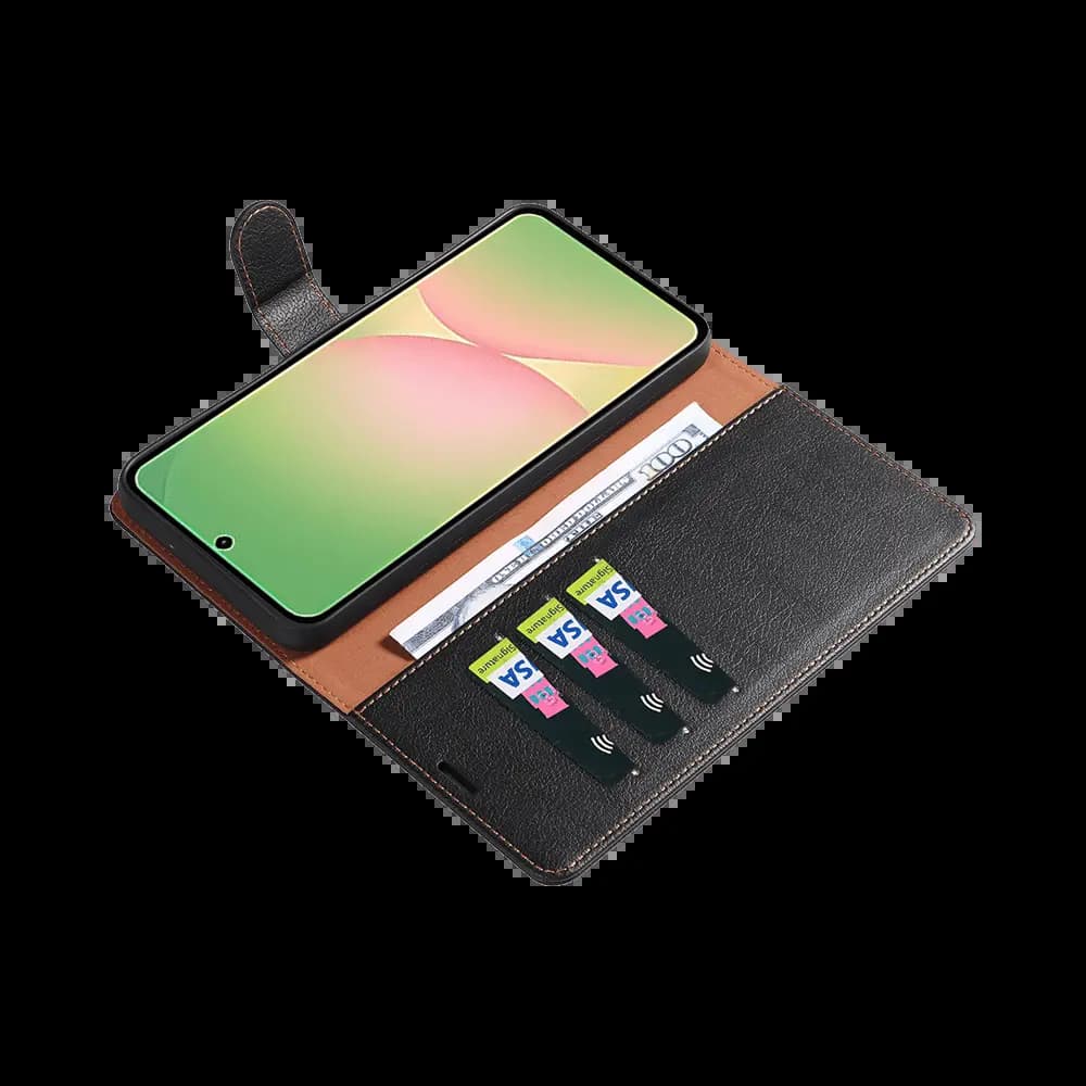 Housse folio anti-RFID Samsung Galaxy A57 5G – PROTECT IP011 Noir - Vue 13