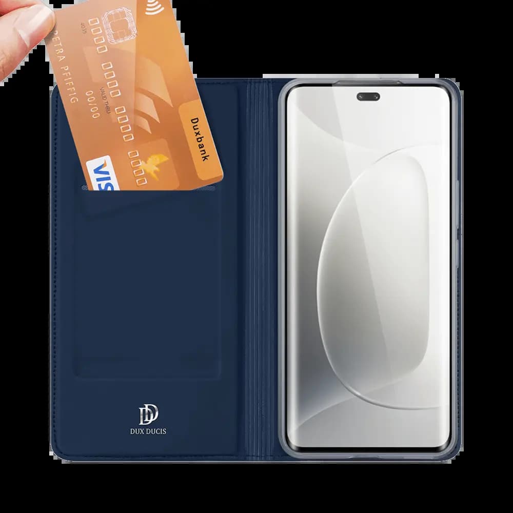 Housse folio Honor 300 Pro /300 Ultra porte-carte – Dux Ducis Skin Pro Bleu - Vue 3