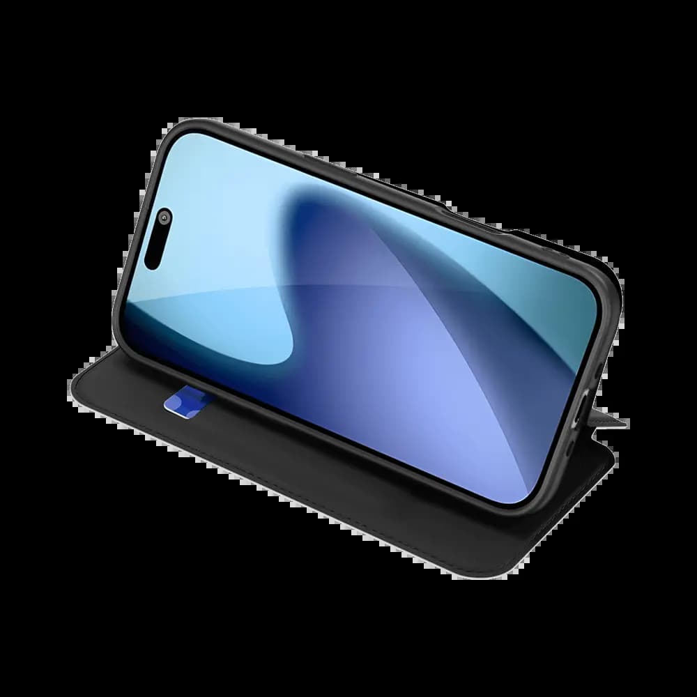 Housse folio iPhone Air porte-carte – Dux Ducis Skin Pro Bleu - Vue 10