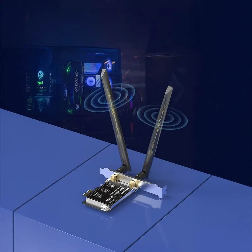 Carte WiFi PCI-E Comfast Wifi 6 + Bluetooth (5374 Mbps) - Vue 56