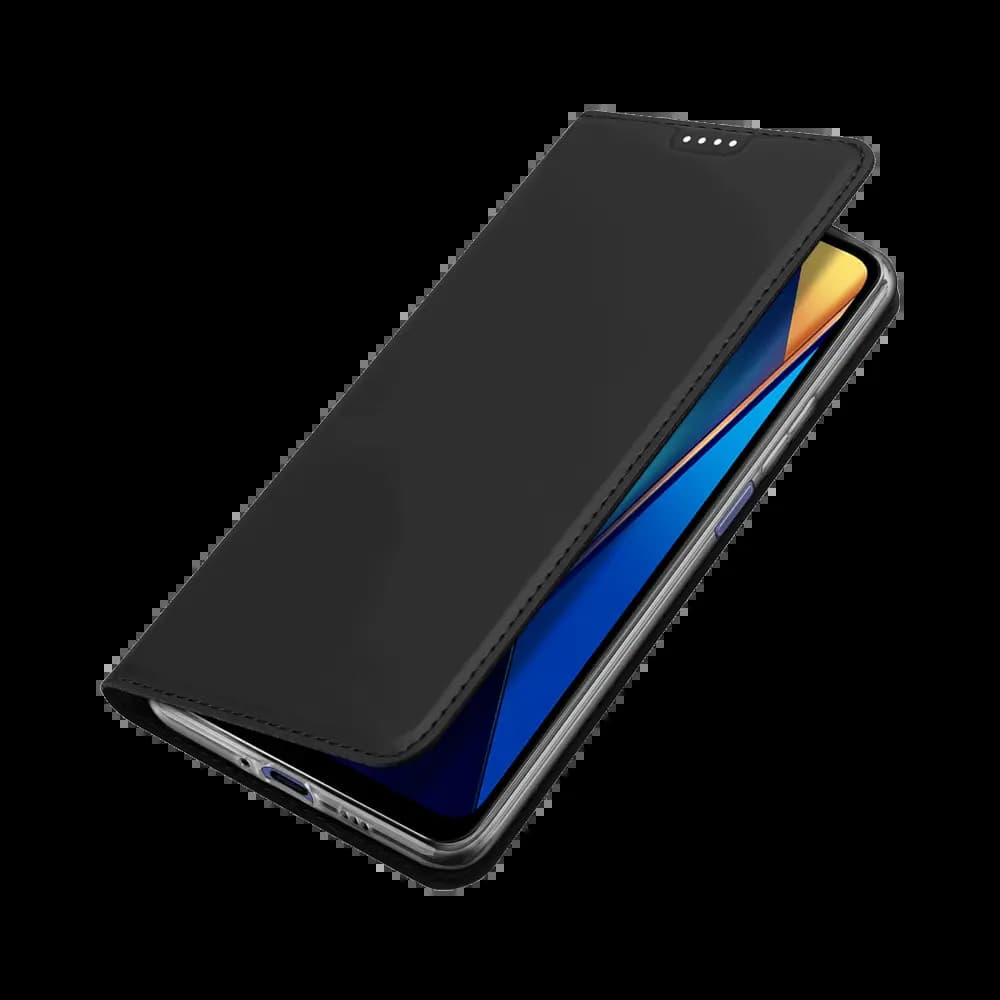 Housse folio Xiaomi Poco C65 / Redmi 13C porte-carte – Dux Ducis Skin Pro Noir - Vue 5