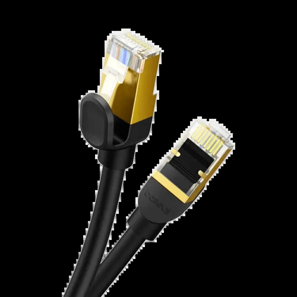 Câble Ethernet RJ45 Baseus Cat 8 40Gbps Mâle vers Mâle (10m) Noir - Vue 8