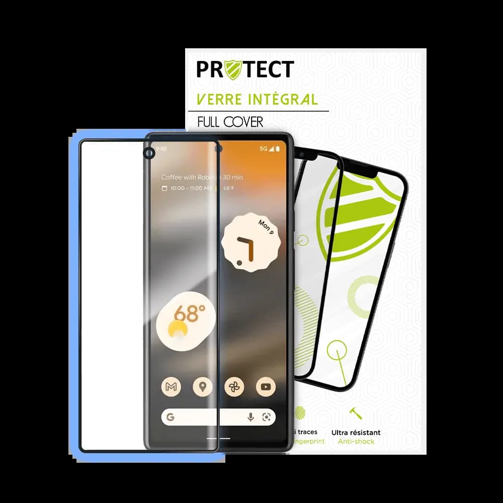 Verre trempé intégral 5D 9H – protection écran Google Pixel 6a – PROTECT Noir - Vue 24