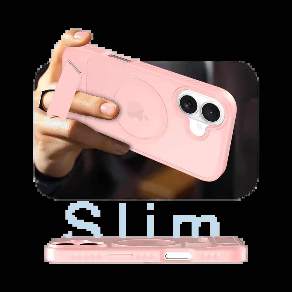 Coque de protection MagSafe avec support – Apple iPhone 17 – PROTECT IF014 Rose - Vue 5