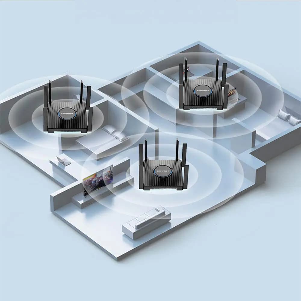 Routeur WiFi 6 AX3000 haut débit – Comfast CF-WR635AX - Vue 56