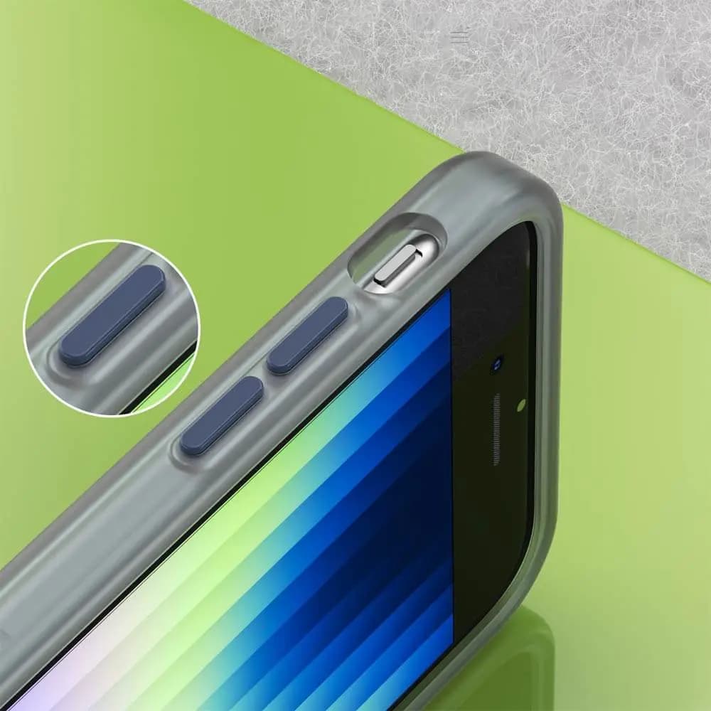 Coque MagSafe bi-matière – compatible iPhone 7 / 8 / SE (2nd & 3e Gen) – PROTECT MF-006 Bleu Marine - Vue 7