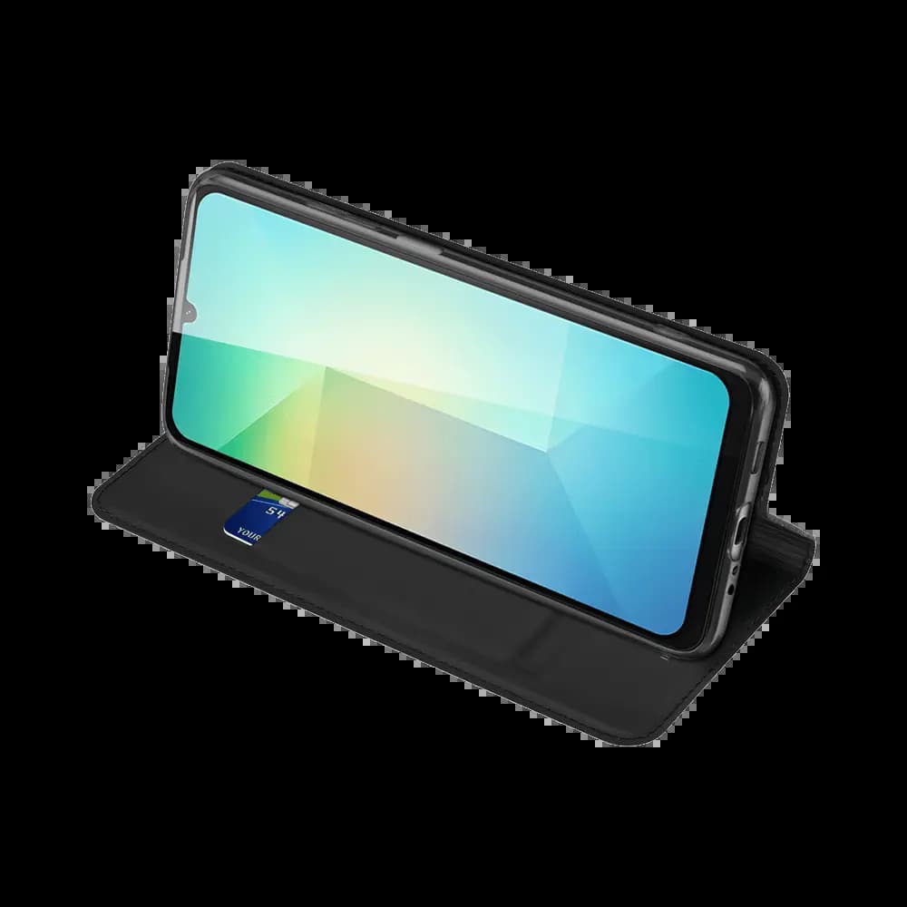 Housse folio Samsung Galaxy A07 4G porte-carte – Dux Ducis Skin Pro Noir - Vue 7