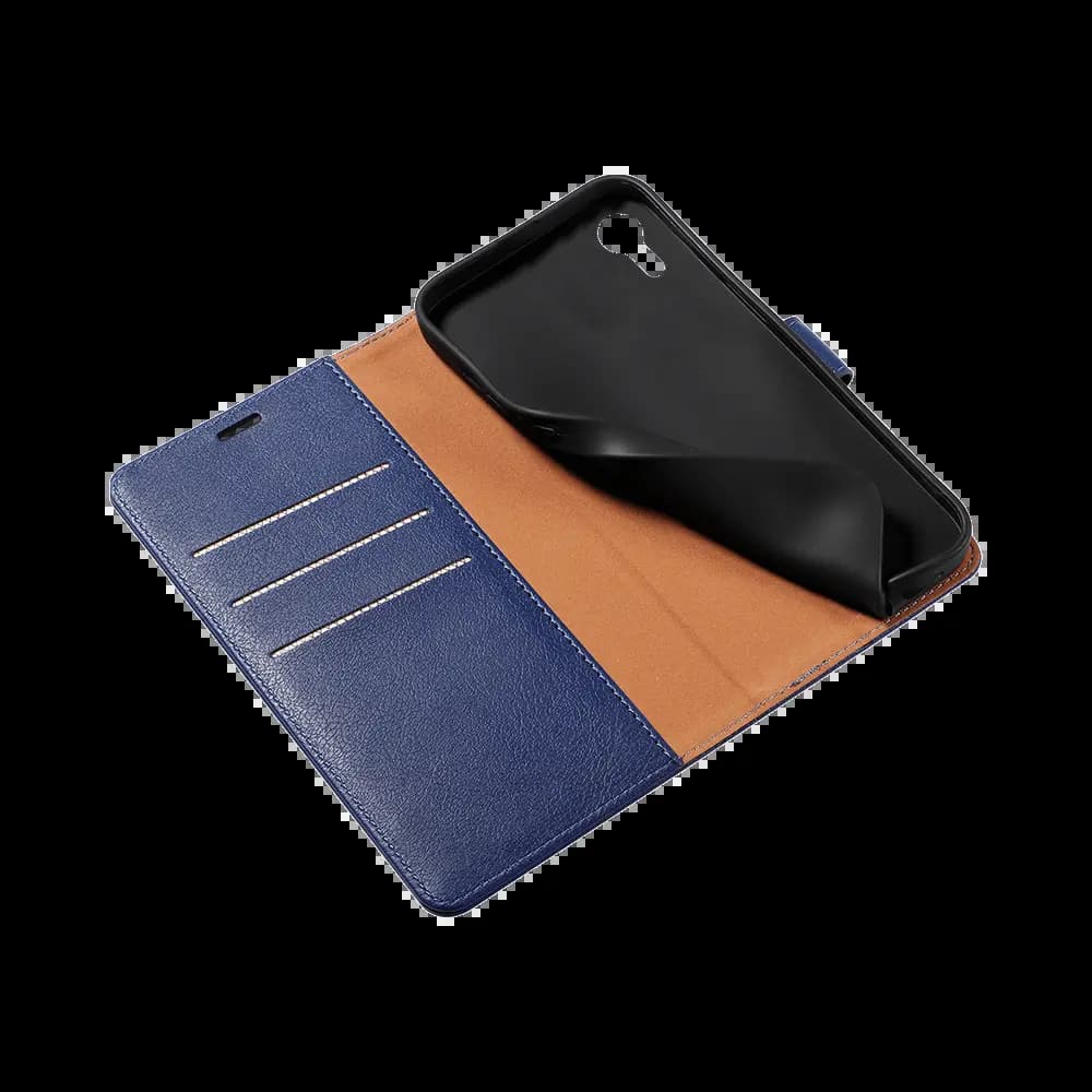 Housse folio anti-RFID iPhone XR – PROTECT IP011 Bleu Marine - Vue 30