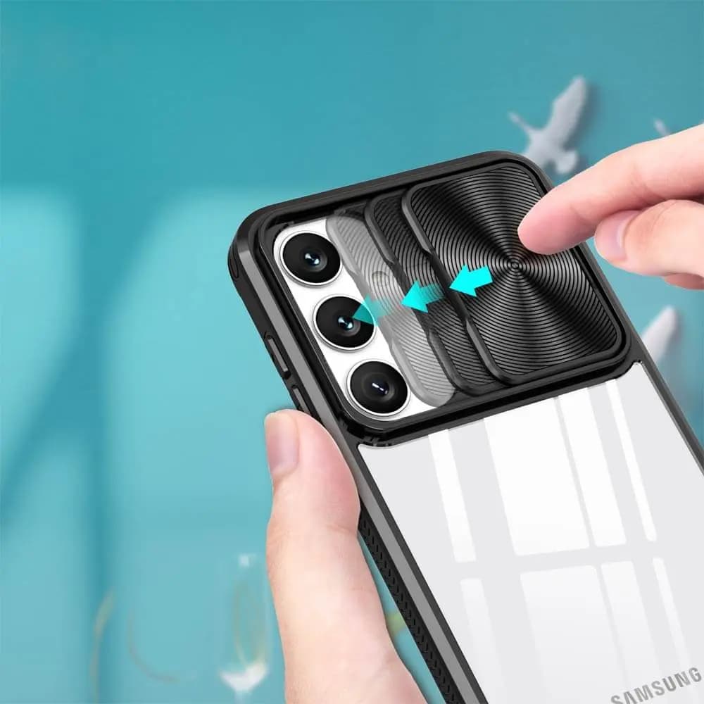 Coque avec cache caméra – Samsung Galaxy S25 – PROTECT IE027 Noir - Vue 12