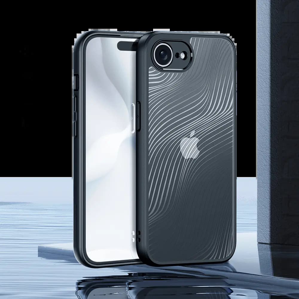 Coque de protection iPhone 16e / iPhone 17e anti-chocs finition mate – Dux Ducis Aimo Noir - Vue 5