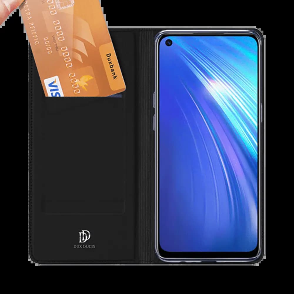 Housse folio Realme 6 porte-carte – Dux Ducis Skin Pro Noir - Vue 3