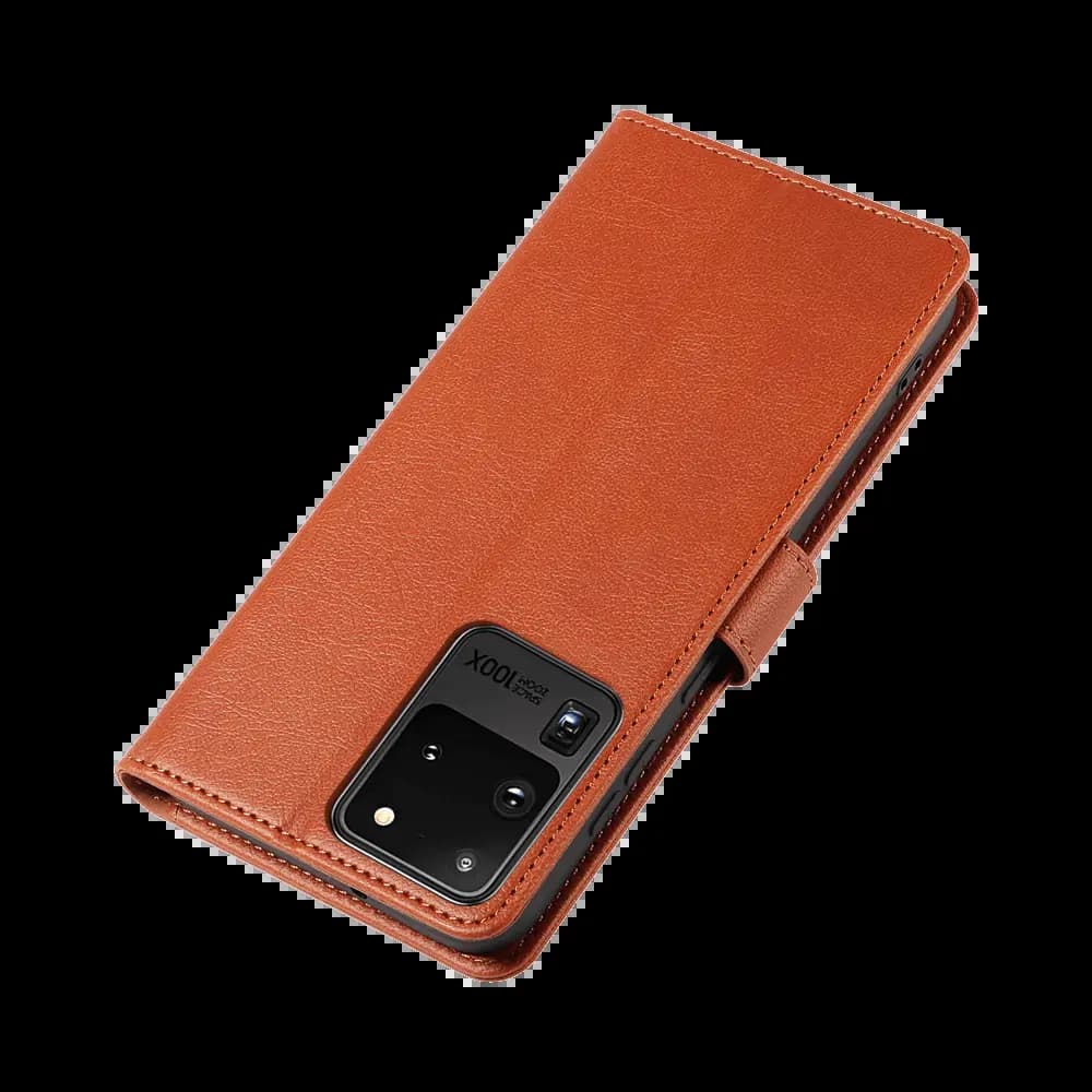 Housse folio anti-RFID Samsung Galaxy S20 Ultra – PROTECT IP011 Marron - Vue 36