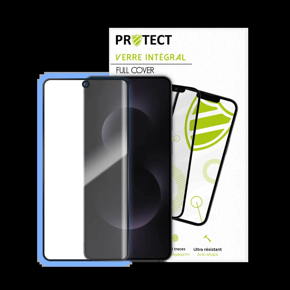 Verre trempé intégral 5D 9H – protection écran Samsung Galaxy S25 Edge – PROTECT Noir - Vue 20