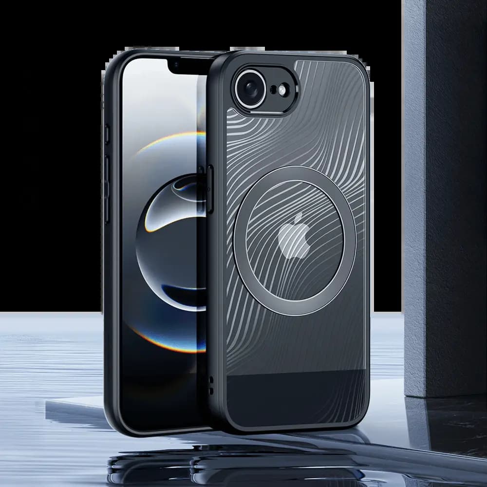 Coque MagSafe iPhone 16e / iPhone 17e anti-chocs – Dux Ducis Aimo Mag Noir - Vue 7