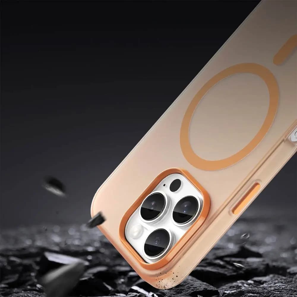 Coque MagSafe bi-matière – iPhone 16 Pro Max – PROTECT MF-006 Orange - Vue 24