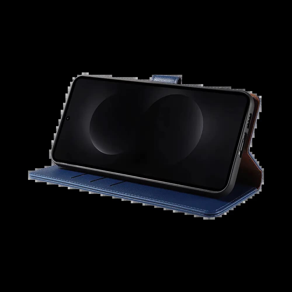 Housse folio anti-RFID Samsung Galaxy S26 Ultra – PROTECT IP011 Bleu Marine - Vue 17