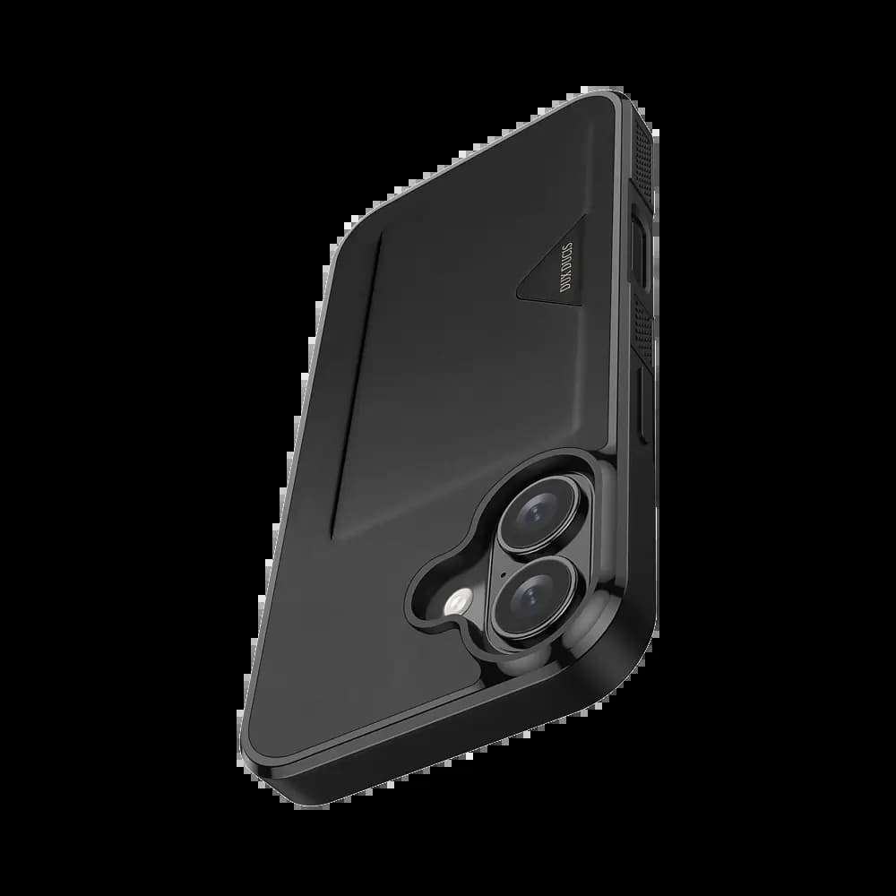  Coque de protection antichoc iPhone 17 avec porte-carte intégré - Dux Ducis Pocard Noir - Vue 9