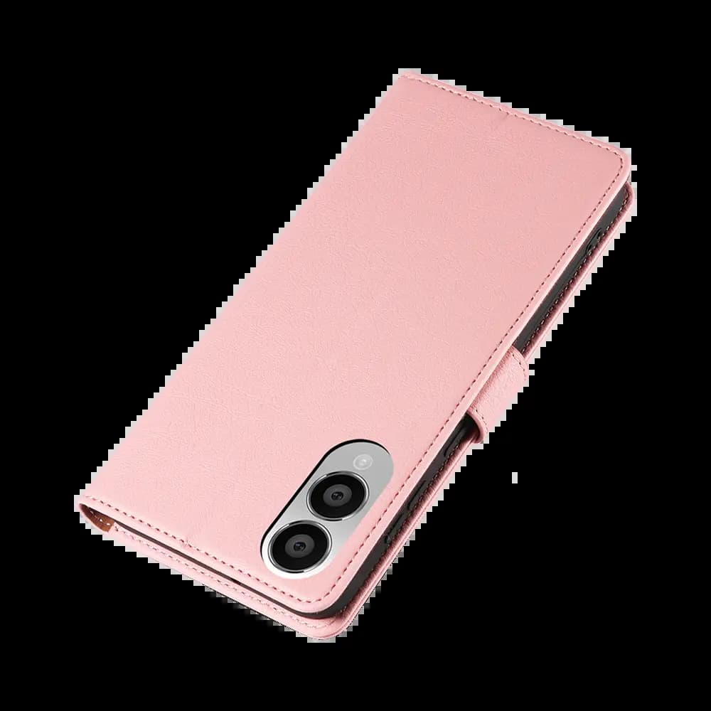 Housse folio anti-RFID Samsung Galaxy S25 Edge – PROTECT IP011 Rose - Vue 48