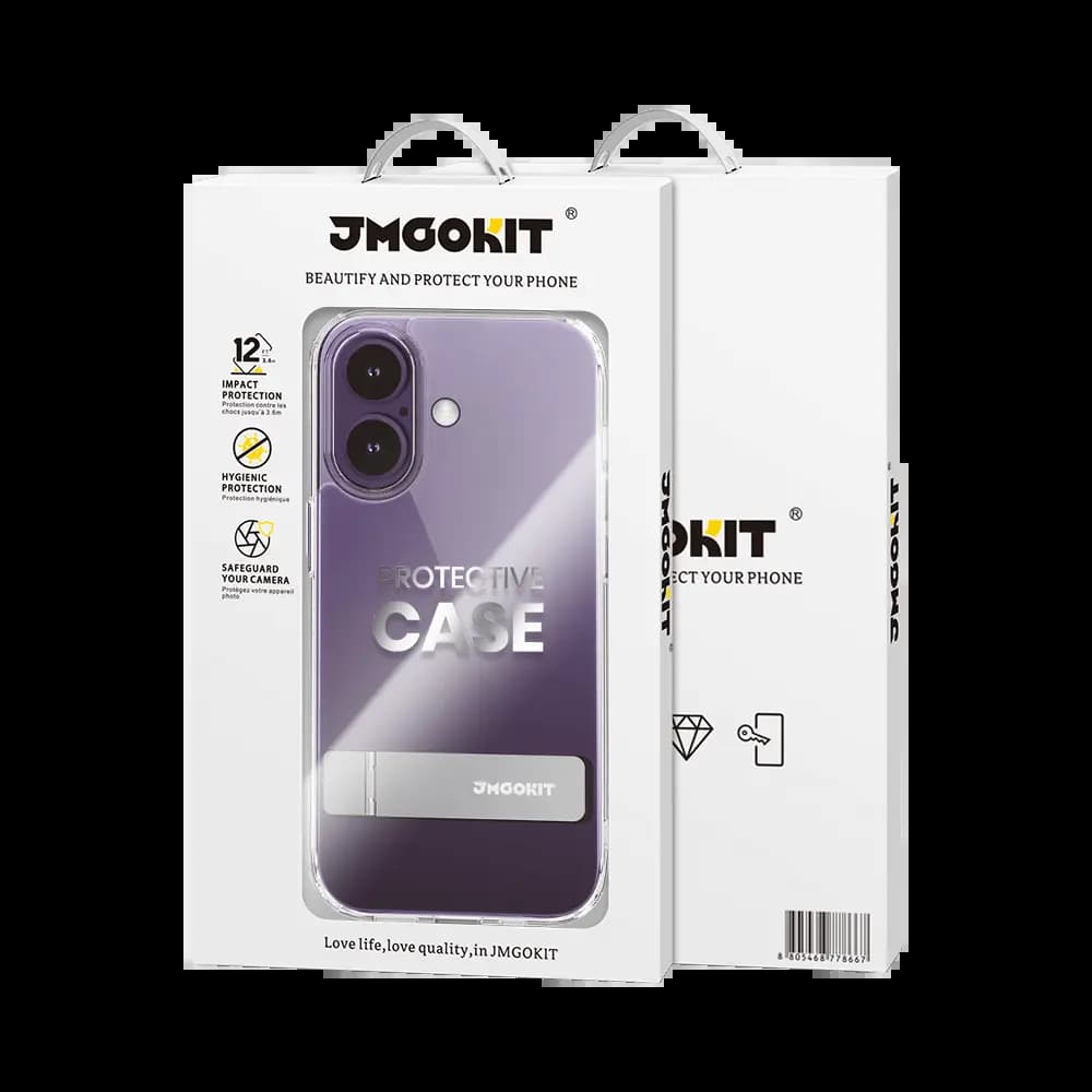 Coque de Protection JMGOKIT pour Apple iPhone 16 Transparent