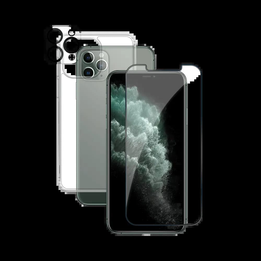 Pack de Protection Coque + Protection Lentille + Verre Trempé PROTECT pour Apple iPhone 11 Pro Max Transparent