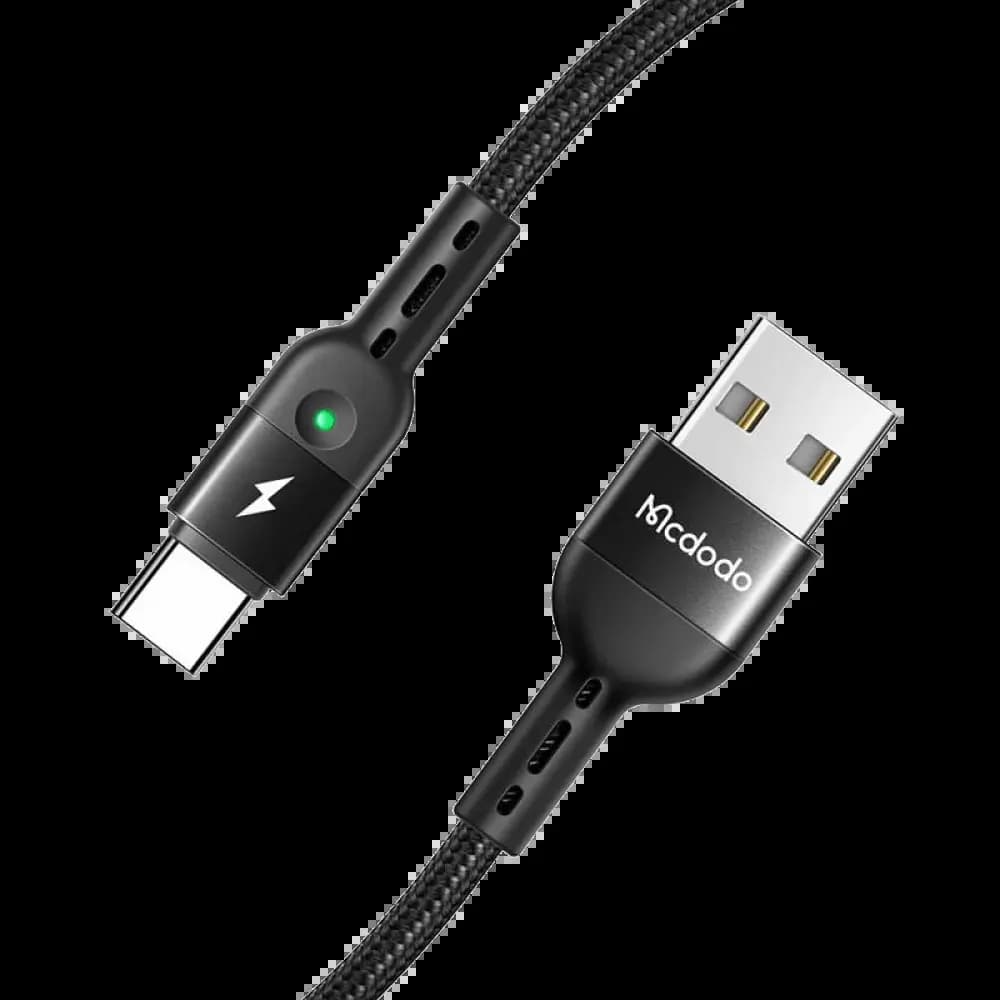 Câble Data USB vers USB-C Mcdodo (avec LED) 1.8m Noir