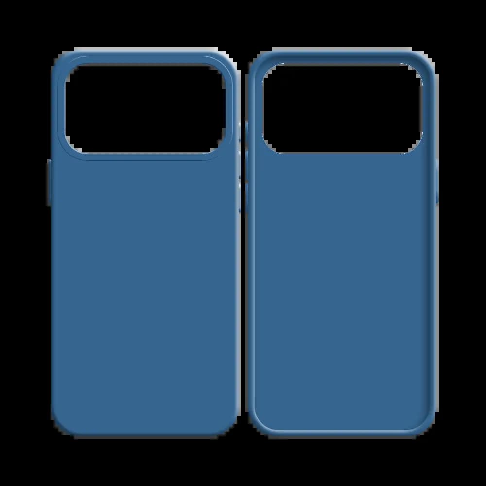 Coque Silicone Compatible pour Apple iPhone 17 Pro Max Bleu Marine