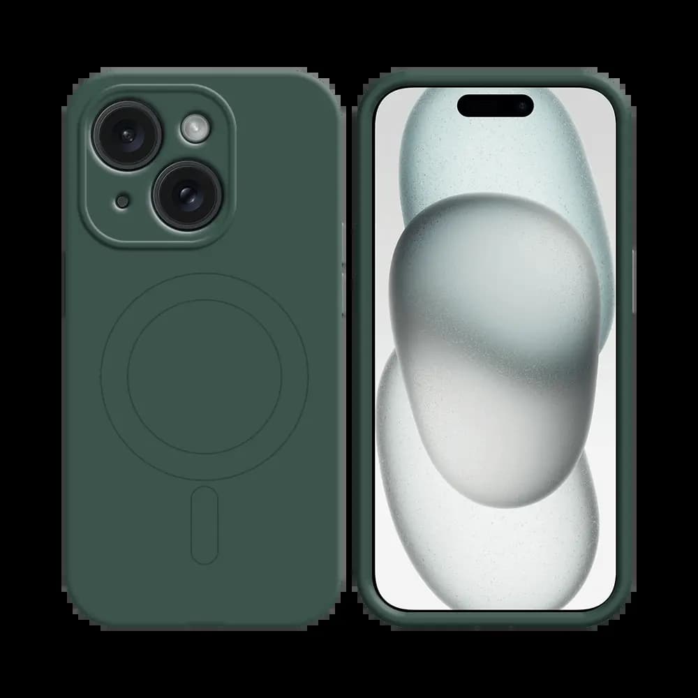 Coque de Protection PROTECT pour Apple iPhone 15 MagSafe Vert Foncé