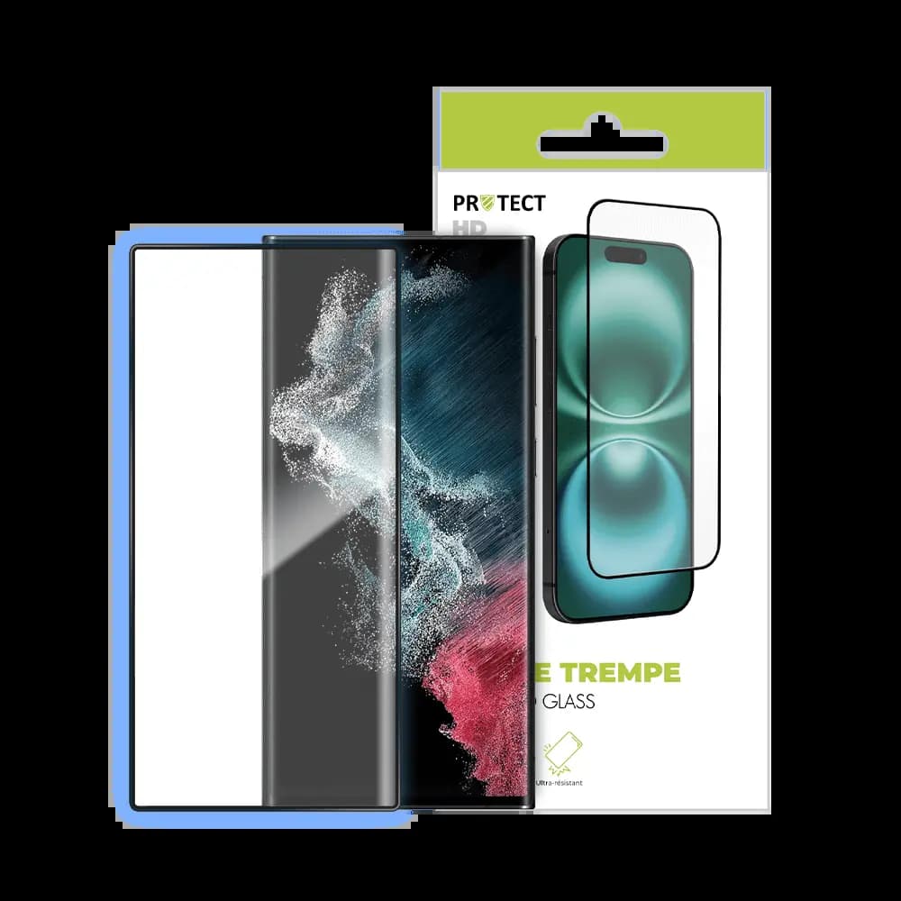 Verre Trempé HD PROTECT pour Samsung Galaxy S22 Ultra Transparent