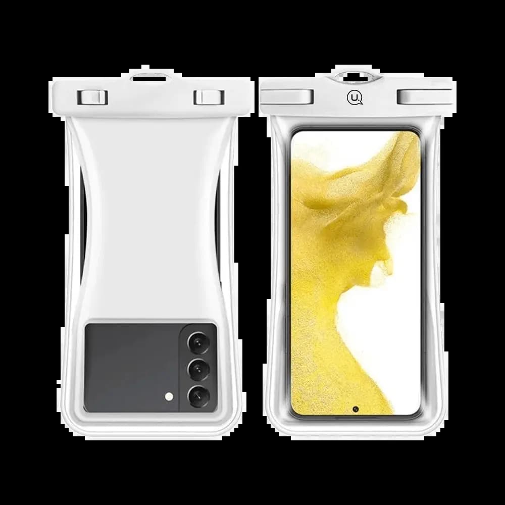 Pochette de Protection Étanche Usams à Double Poche IP68 Blanc