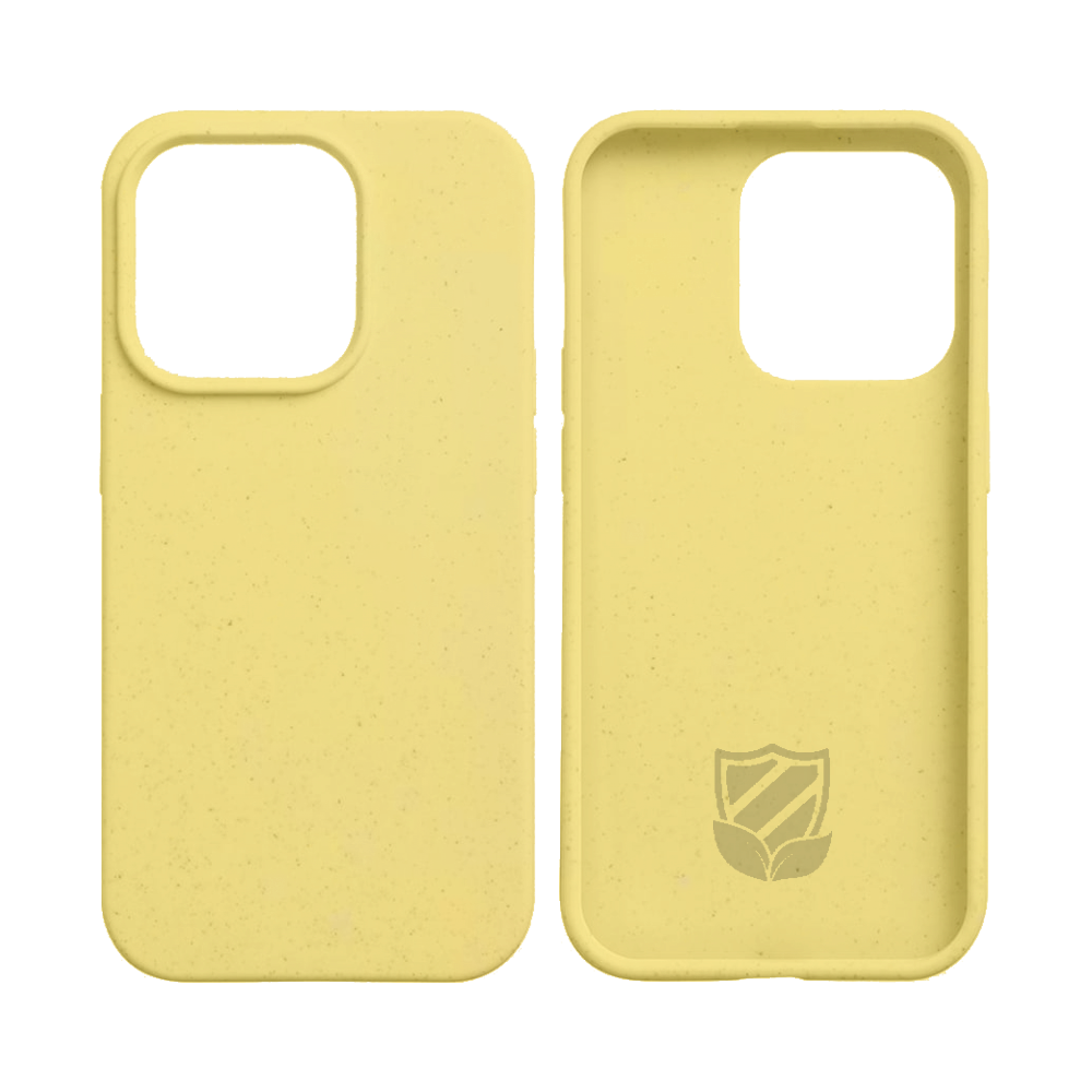 Coque Bambou Biodégradable PROTECT pour Apple iPhone 12 Pro Max Jaune