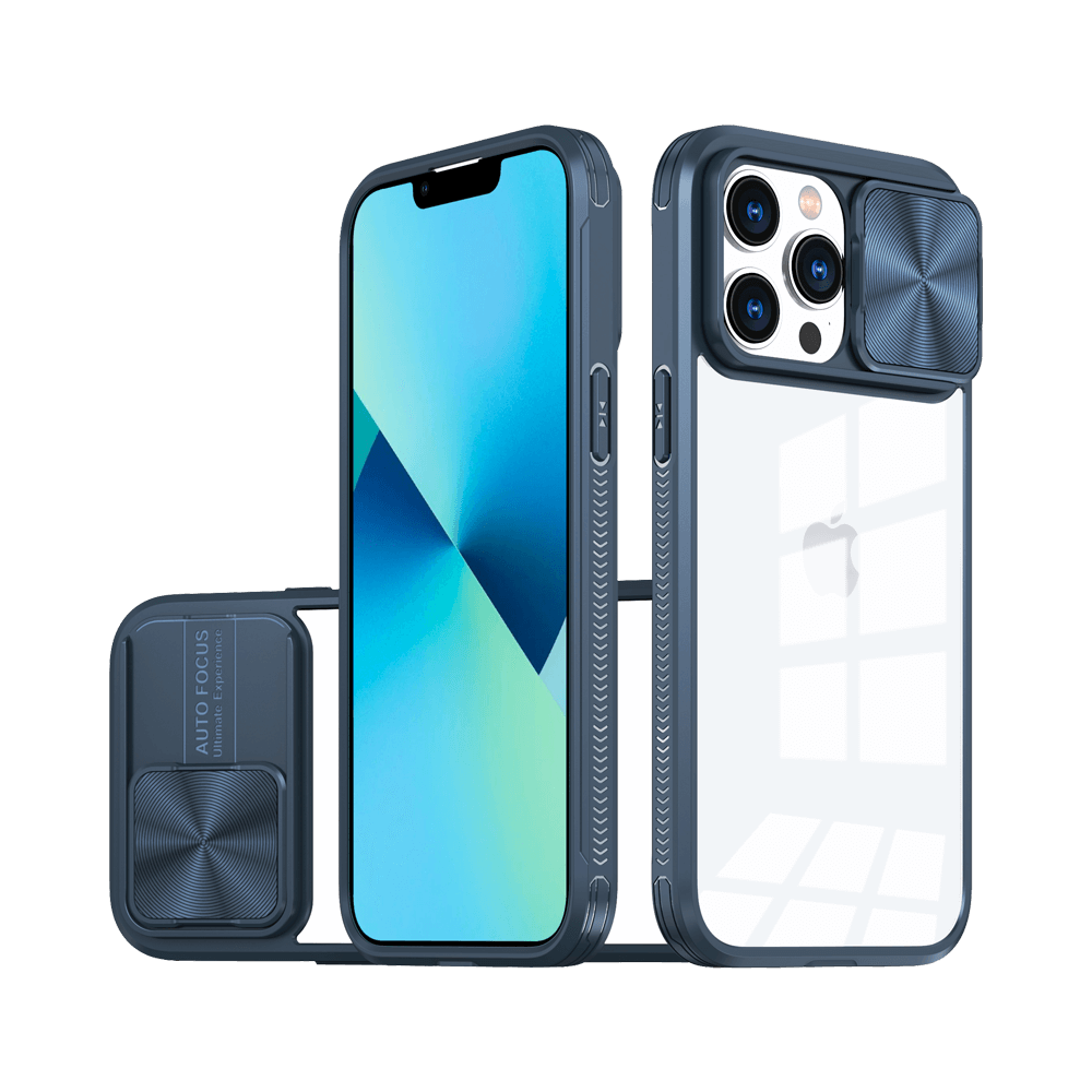 Coque de Protection IE027 PROTECT pour Apple iPhone 13 Pro Bleu Marine