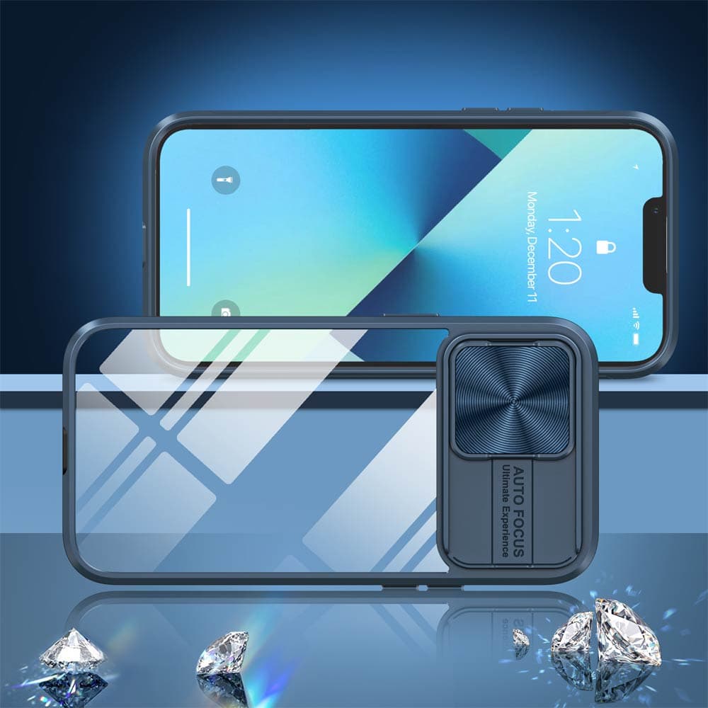 Coque de Protection IE027 PROTECT pour Apple iPhone 13 Pro Bleu Marine