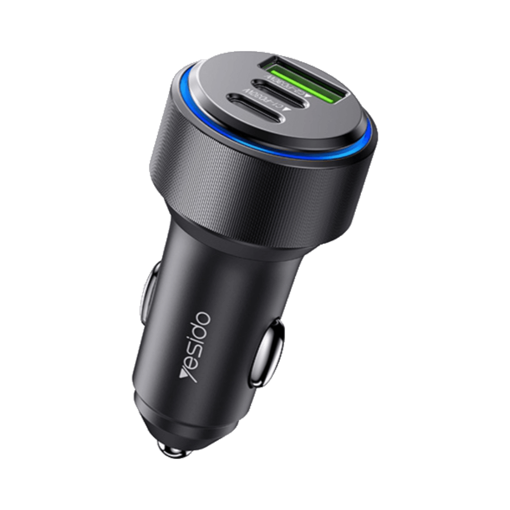 Chargeur Allume-Cigare Yesido 60W Noir